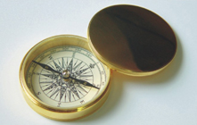 metal compass