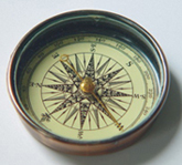 metal compass