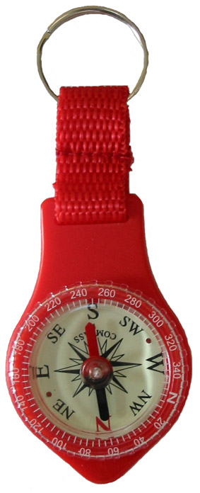 Keychain compass